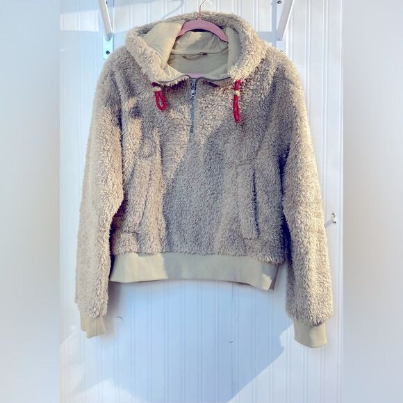 LULULEMON “Oh So Sherpa” Half Zip Hoodie Jacket Sz 8 - Picture 2 of 13